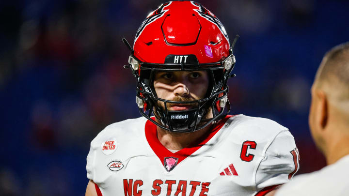 Oct 14, 2023; Durham, North Carolina, USA; North Carolina State Wolfpack linebacker Payton Wilson Oct 14, 2023; Durham, North Carolina, USA; North Carolina State Wolfpack linebacker Payton Wilson