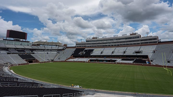 A view of the renovations being made to Doak Campbell Stadium as seen on Friday, July 18, 2025.