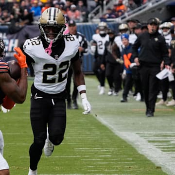 Rashid Shaheed might be very fast but he couldn't run down this deep ball picked off by Kevin Byard.