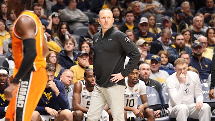 West Virginia University head coach Darian DeVries West Virginia University head coach Darian DeVries