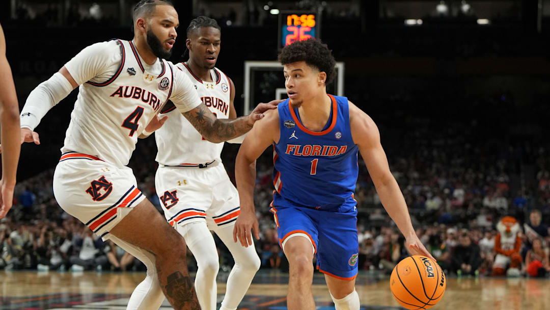 Florida Gators guard Walter Clayton Jr. starred against the Auburn Tigers, scoring 34 points. Florida Gators guard Walter Clayton Jr. starred against the Auburn Tigers, scoring 34 points.