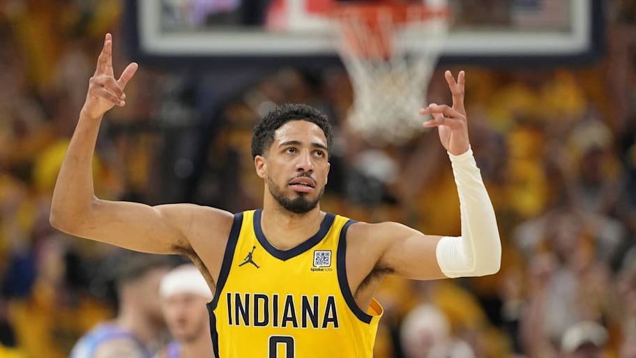Tyrese Haliburton played through injury to put up 14 points and five assists in the Pacers' Game 6 win over the Thunder to send the NBA Finals to Game 7. | Kyle Terada-Imagn Images