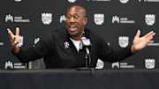 Dec 8, 2024; Sacramento, California, USA; Sacramento Kings head coach Mike Brown talks to media members before the game against the Utah Jazz at Golden 1 Center. Mandatory Credit: Darren Yamashita-Imagn Images