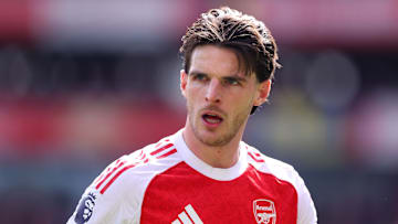 Declan Rice pourrait manquer le quart de finale retour de Ligue des Champions. Declan Rice pourrait manquer le quart de finale retour de Ligue des Champions.