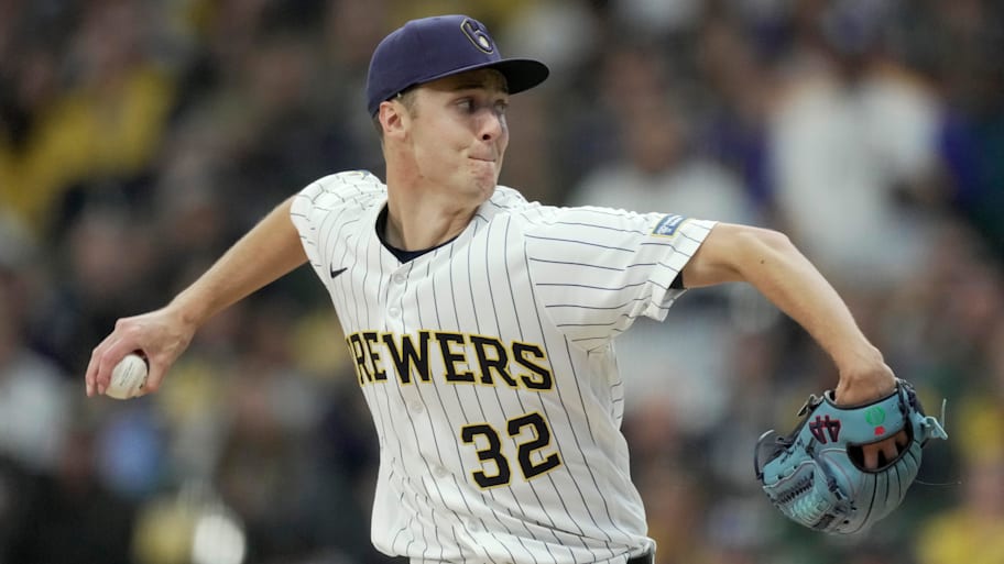 Milwaukee Brewers pitcher Jacob Misiorowski 