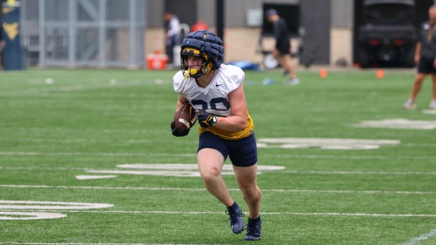 West Virginia University linebacker Donald Brandel.