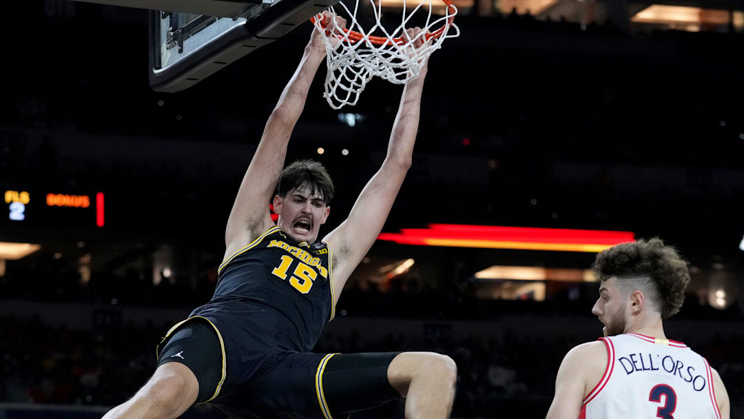 Michigan Wolverines center Aday Mara (15) 