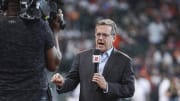 Apr 30, 2023; Houston, Texas, USA; Television reporter Buster Olney before the game between the Houston Astros and the Philadelphia Phillies at Minute Maid Park. Mandatory Credit: Troy Taormina-USA TODAY Sports