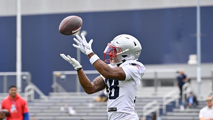 New England Patriots wide receiver Kyle Williams. Mandatory Credit: Eric Canha-Imagn Images