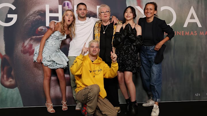 Mischa Heywood, Danny Philippou, Kristina Ceyton, Sora Wong, Michael Philippou, Sally-Anne Upton At The "Bring Her Back" Sydney Premiere