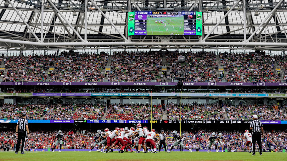 The Aer Lingus Classic between Iowa State and Kansas State in Ireland kicked off what’s expected to be a season with just as much drama off the field as on it. | INPHO via Imagn Images
