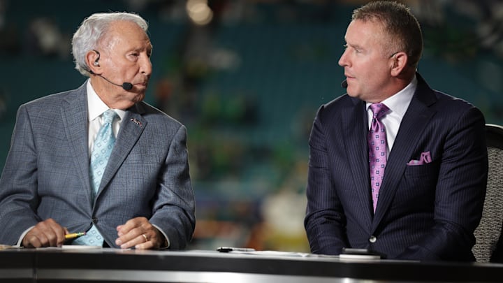 Lee Corso has been with ESPN since 1987. Lee Corso has been with ESPN since 1987.