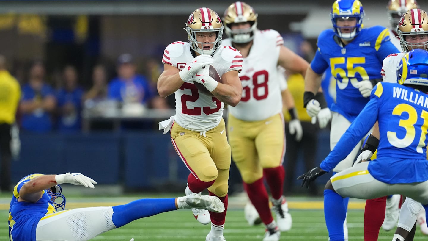 49ers #39 Christian McCaffrey is Primed to Make History Against the Rams
