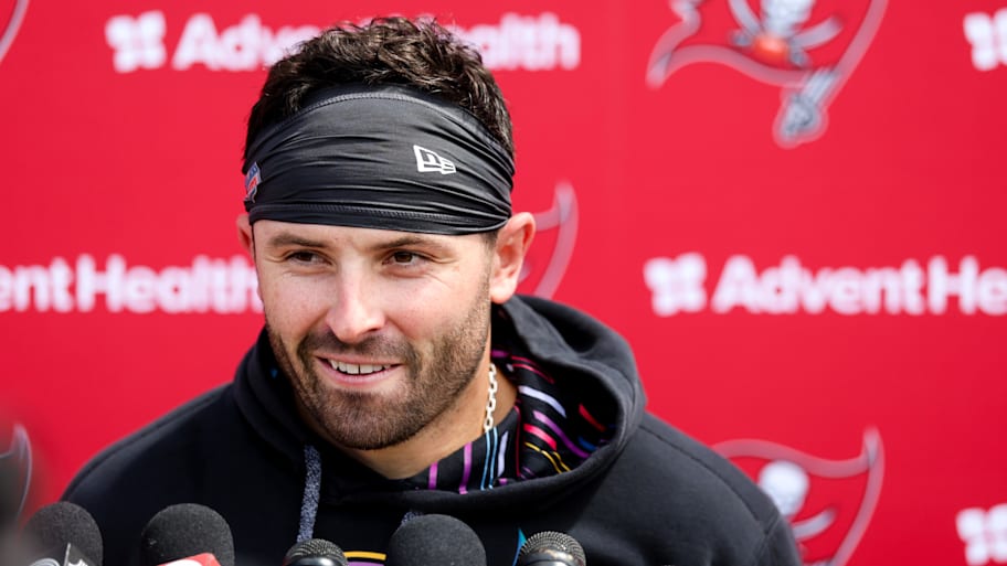 Baker Mayfield was not impressed with his former offensive coordinator.  | Nathan Ray Seebeck-Imagn Images