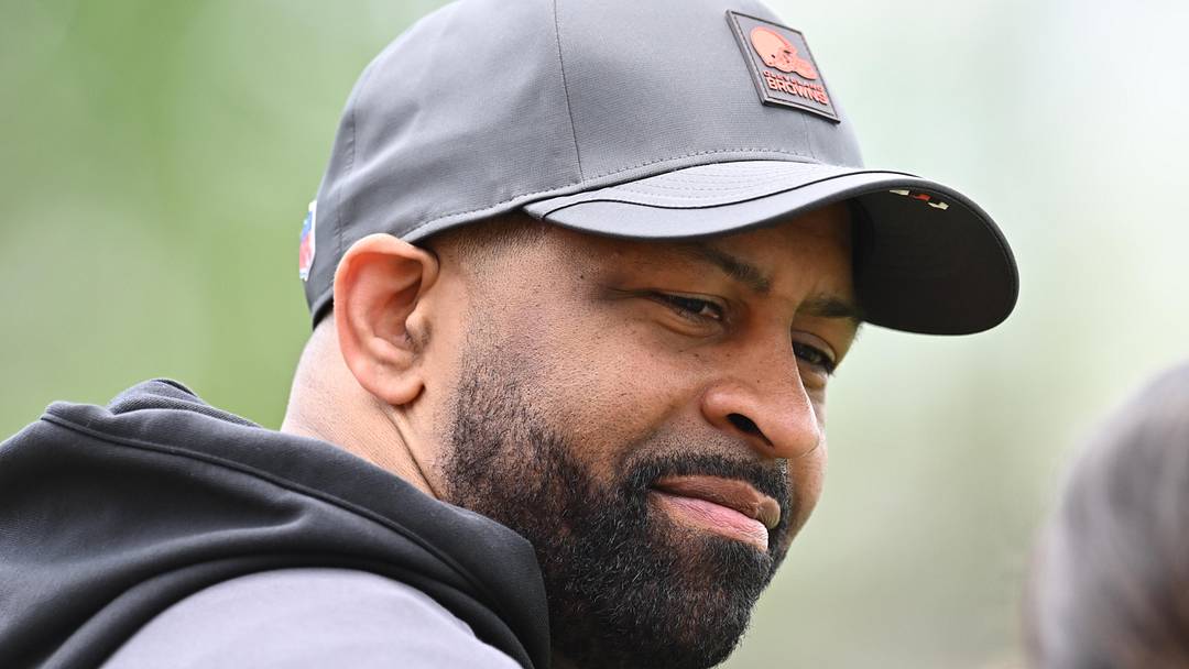 May 8, 2026; Berea, OH, USA; Cleveland Browns executive vice president, football operations & general manager Andrew Berry during rookie minicamp at CrossCountry Mortgage Campus. Mandatory Credit: Ken Blaze-Imagn Images