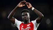 Bukayo Saka was forced off for Arsenal against Ipswich