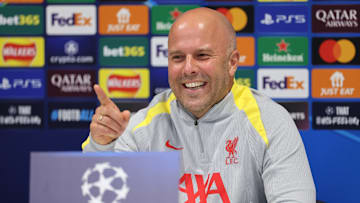 Liverpool FC Training Session And Press Conference - UEFA Champions League 2024/25 League Phase MD2