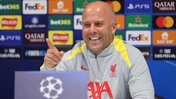 Liverpool FC Training Session And Press Conference - UEFA Champions League 2024/25 League Phase MD2