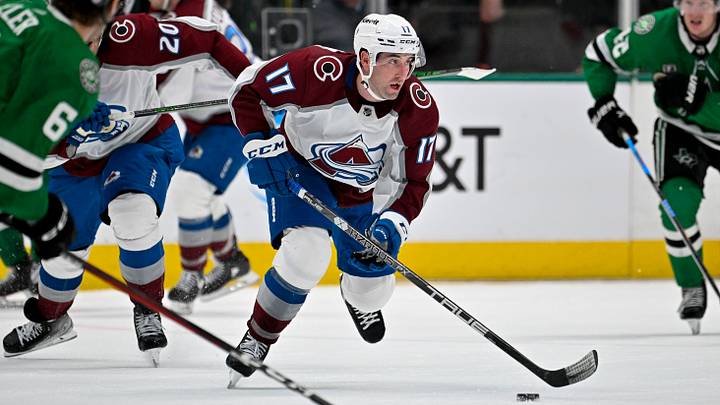 Colorado Avalanche defenseman Brad Hunt Colorado Avalanche defenseman Brad Hunt
