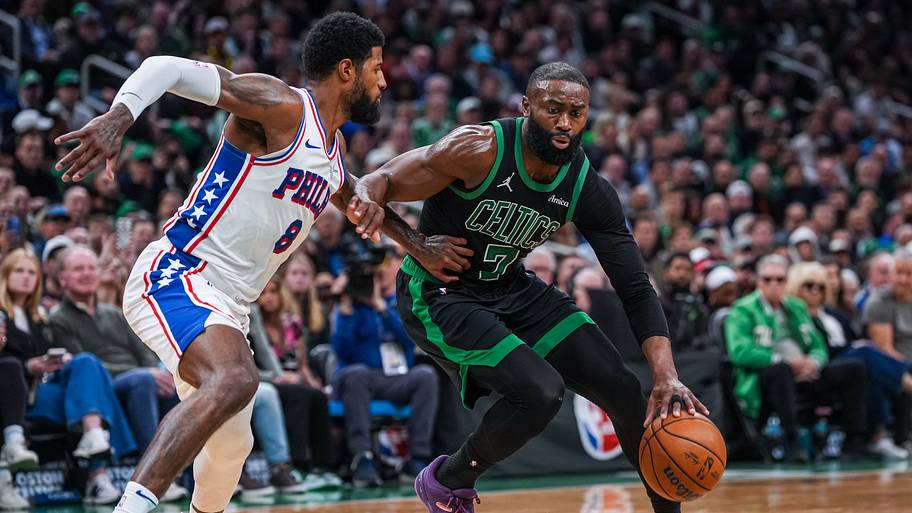 Jaylen Brown and Paul Georg