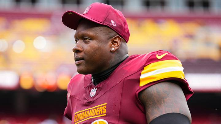 Washington Commanders offensive tackle Laremy Tunsil