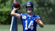 Sam Darnold appears to be adjusting well to his new team.