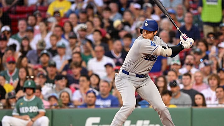 Shohei Ohtani wasted no time on Saturday night at Fenway.
