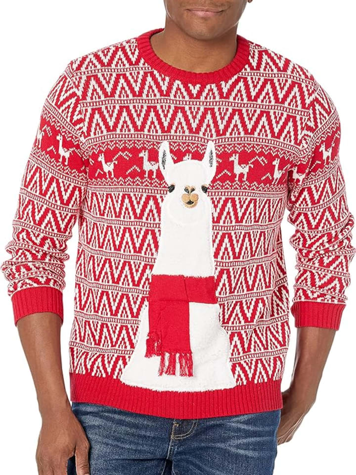 Best ugly Christmas sweaters: Blizzard Bay Men's Ugly Christmas Sweater Llama
