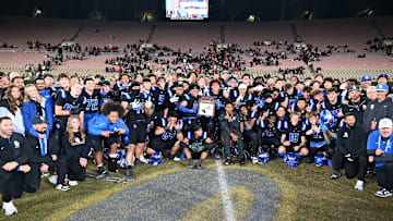 Santa Margarita defeats Corona Centennial 42-7 to win the CIF Southern Section Division 1 championship at the Rose Bowl on Friday, November 28, 2025.