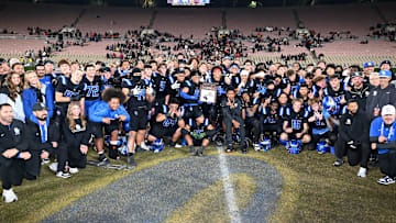 Santa Margarita defeats Corona Centennial 42-7 to win the CIF Southern Section Division 1 championship at the Rose Bowl on Friday, November 28, 2025.