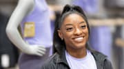 Simone Biles in Houston, Texas in August 2023.