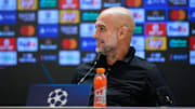 Pep Guardiola auf der CL-Pressekonferenz