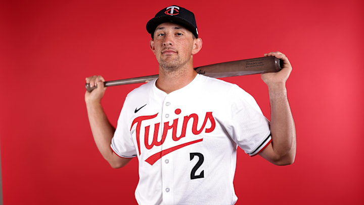 Twins infielder Brooks Lee won't start the season on the active roster because of a lower back strain.