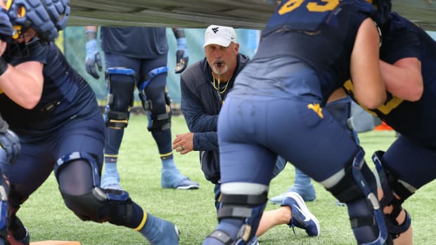 West Virginia University offensive line coach Matt Moore. 