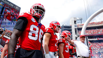 Kirby Smart, Dillon Bell, Lawson Luckie, Cash Jones, Georgia Bulldogs