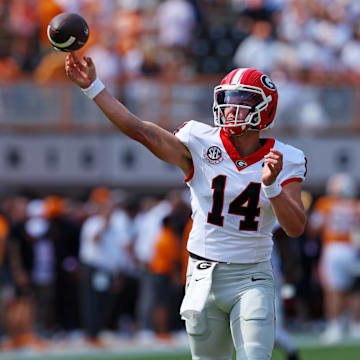 Georgia Bulldogs quarterback Gunner Stockton.
