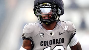 Apr 27, 2024; Boulder, CO, USA; Colorado Buffaloes cornerback Travis Hunter (12) during a spring