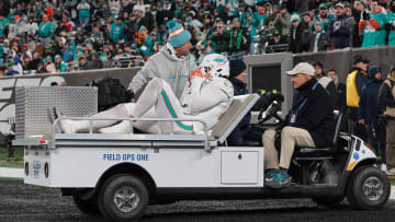 Nov 24, 2023; East Rutherford, New Jersey, USA; Miami Dolphins linebacker Jaelan Phillips (15) is