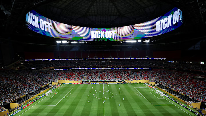 Le Mercedes-Benz Stadium accueillera le 1/8 de finale : Paris Saint Germain - Inter Miami. Le Mercedes-Benz Stadium accueillera le 1/8 de finale : Paris Saint Germain - Inter Miami.