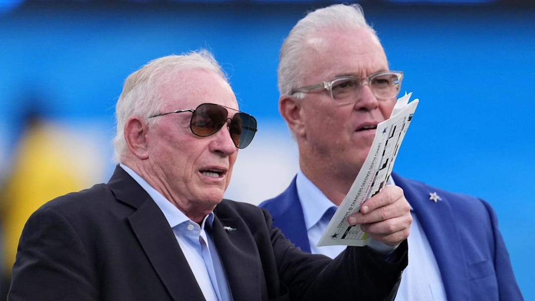 Dallas Cowboys owner Jerry Jones and co-owner Stephen Jones 