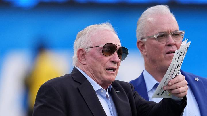Dallas Cowboys owner Jerry Jones and co-owner Stephen Jones 