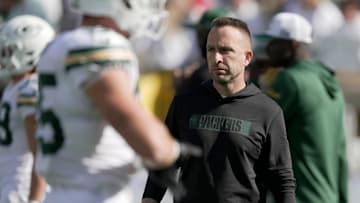 Green Bay Packers defensive coordinator Jeff Hafley is shown before their game against the Houston Texans Sunday, October 20, 2024 at Lambeau Field in Green Bay, Wisconsin.