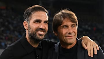 Cesc Fabregas e Antonio Conte