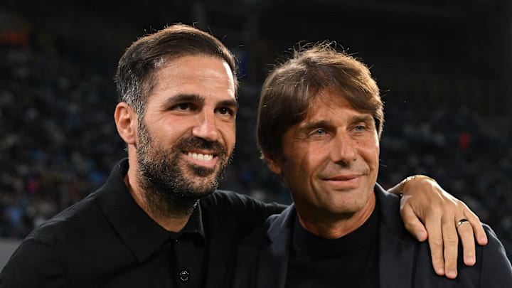 Cesc Fabregas e Antonio Conte