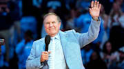 UNC football coach Bill Belichick during half time at Dean E. Smith Center. 