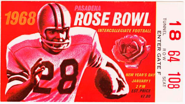 1968 Rose Bowl Ticket