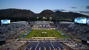 Brigham Young Cougars and the Cincinnati Bearcats, Friday, Sept. 29, 2023, at LaVell Edwards Stadium in Provo, Utah.