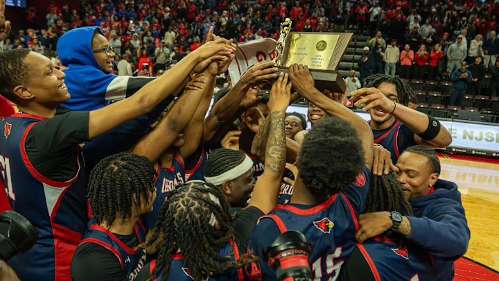 Plainfield beat the Montgomery boys high school basketball team for the Group IV State Championship title on Sunday, March 16, 2025 evening at The Jersey Mike Arena in New Brunswick.