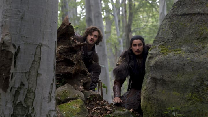 Lorenzo Richelmy as Marco Polo and Remy Hii as Prince Jingim in Marco Polo