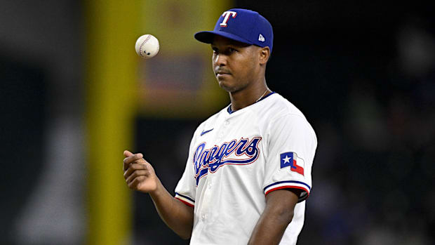 Texas Rangers relief pitcher Jose Leclerc